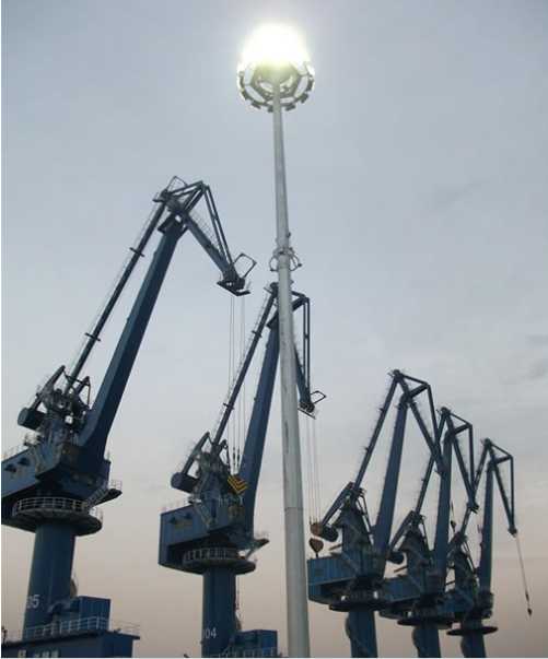 道县青岛船港高杆灯亮化
